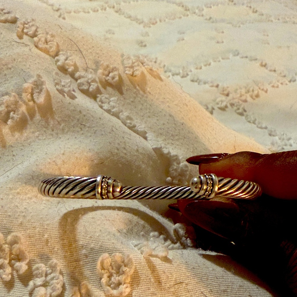 David Yurman Classic Elegant 925 Silver Cable Bracelet